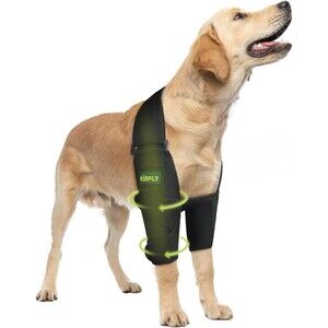 KISFLY Dog Elbow Sleeves for Dogs, Front Leg Elbow & Shoulder Support SIze MED